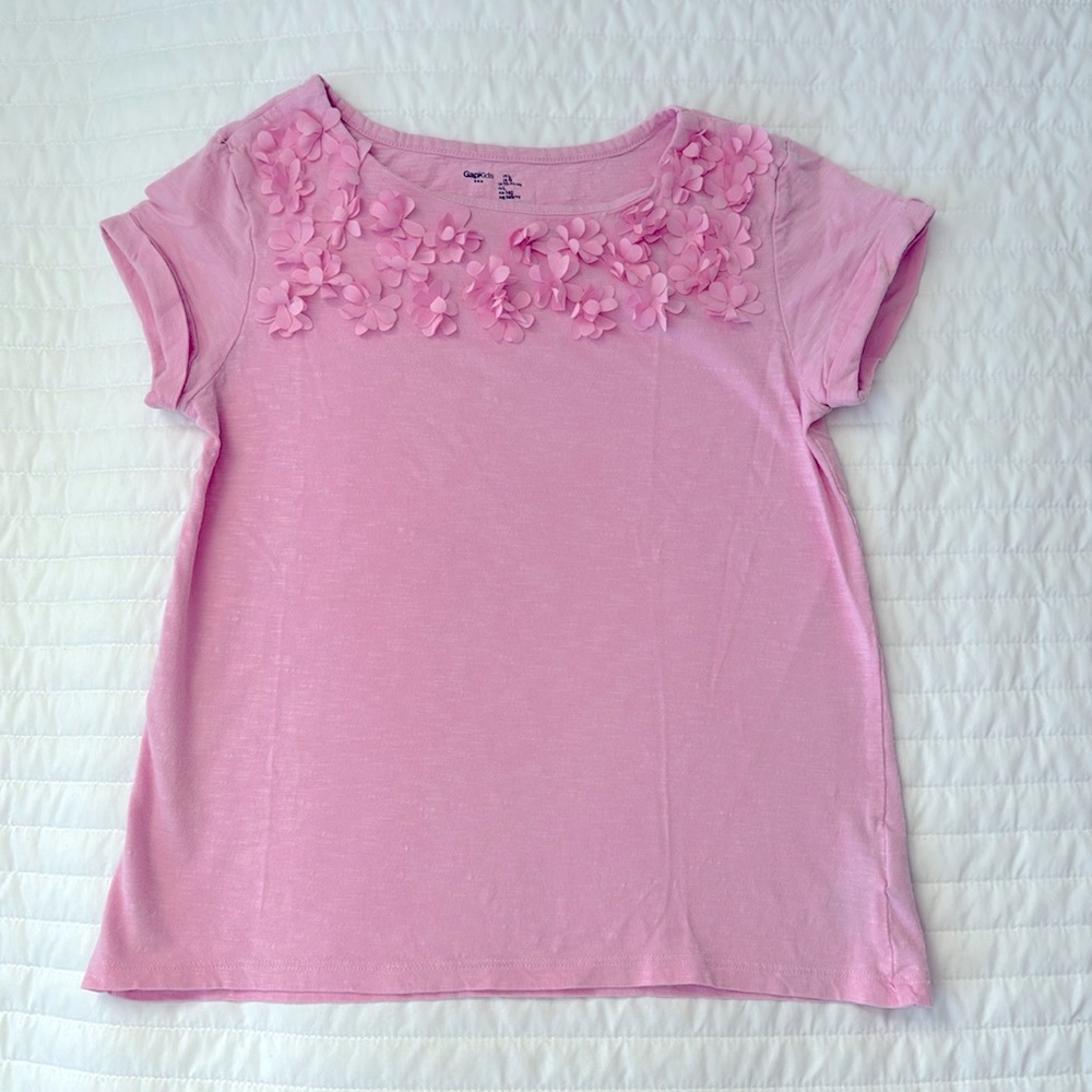 GAP Kids Embellished Flower Top